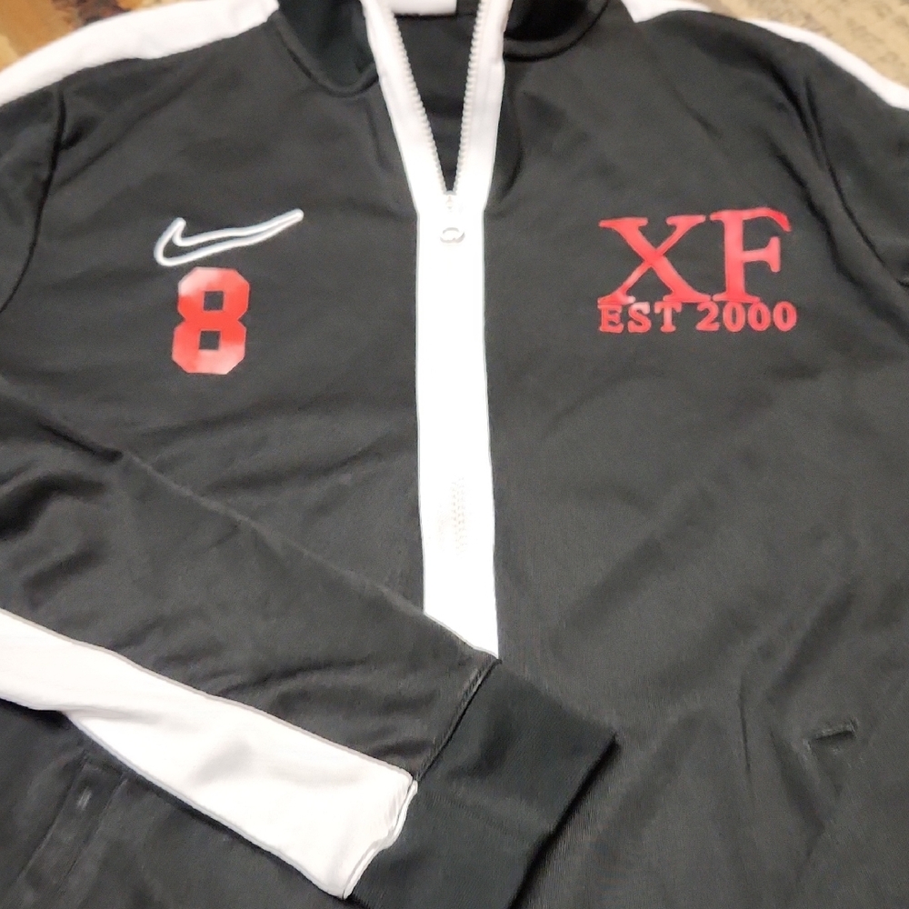 Nike Black and White Men's Track Jacket - Picture 10 of 11